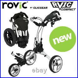 Clicgear Rovic RV1C Compact Golf Push Cart Trolley Artic White NEW! 2021