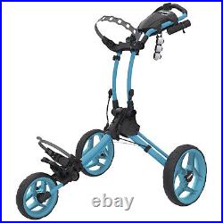 Clicgear Rovic RV1C Compact Golf Trolley Push Pull 3 Wheeled Foldable Cart