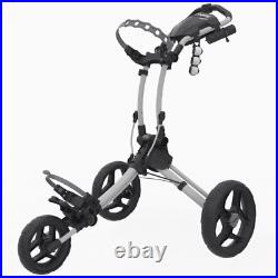 Clicgear Rovic RV1C Golf Push Trolley White 3 Wheel Compact New 2021 Cart