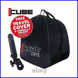 Cube 3.0 3 Wheeled Golf Trolley Charcoal/Black