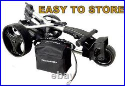 Electric Golf Trolley Digital Power Folding Cart Free Charger 36 Hole Battery