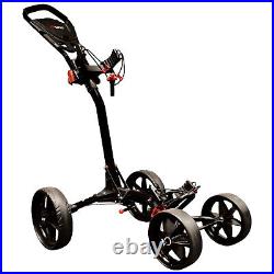 Ezeglide Compact Quad 4 Wheel Golf Trolley Lightweight Foldable Callaspible