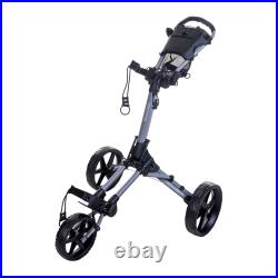 FastFold Square 3 Wheel Push Golf Cart Trolley