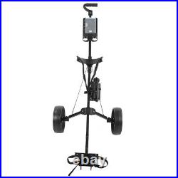 Foldable Golfer Trolley Multifunctional 2-Wheel Push Pull Cart Course Accessory