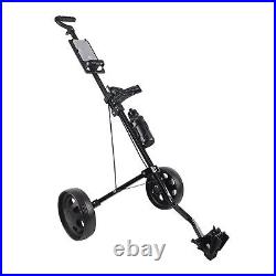 Foldable Trolley Multifunctional 2-Wheel Push Pull Cart Course Eq
