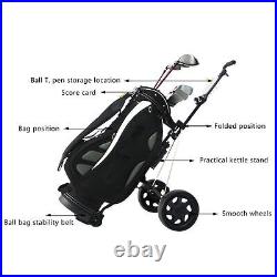 Foldable Trolley Multifunctional 2-Wheel Push Pull Cart Course Equipme Z01
