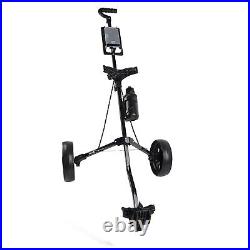 Foldable Trolley Multifunctional 2-Wheel Push Pull Cart Course Equipmen `qs