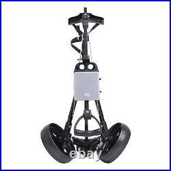 Folding Golf Pull Cart 2 Wheel Cart Portable Collapsible Adjustable Handle Angle