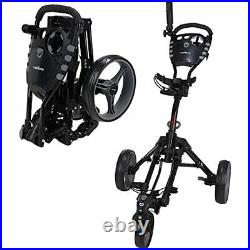 Golf 360° SwivelEase 3 Wheel Folding Golf Cart Black