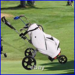 Golf Bag Carrier Cart 3 Wheel Caddy Cart for Golf Bag Compact Golf Push Cart