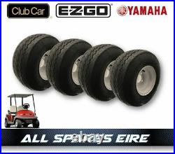 Golf Cart Buggy Wheel & Tyre Assembly Fits Club Car Yamaha Ezgo (4 Wheels)