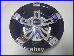 Golf Cart EZGO Yamaha Club Car 8 Maverick Black Chrome Wheel Cover Set of 2