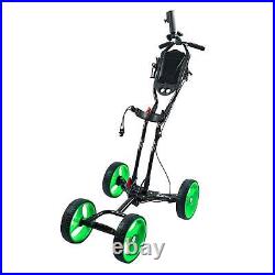 Golf Cart Folding Portable Aluminum Alloy Lightweight 4 Wheeled Golf Trolley