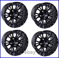 Golf Cart GTW 14x7 Matte Black Diesel Wheels Set of 4 34 Offset 4/4