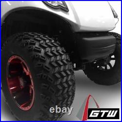 Golf Cart Wheels and Tires 14 Nitro Black with All Terrain Tires (x4)