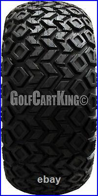 Golf Cart Wheels and Tires Combo 12 RHOX RX101 with All Terrain Tires (x4)