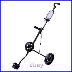 Golf Pull Cart Outdoor Folding Quickly Fold/Open 2 Wheel Push Pull Golf Cart