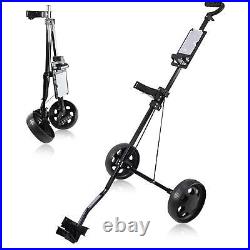 Golf Pull Cart Outdoor Folding Quickly Fold/Open 2 Wheel Push Pull Golf Cart