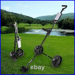 Golf Pull Push Cart Quickly Fold/Open Outdoor Folding Cart Compact Golf Cart