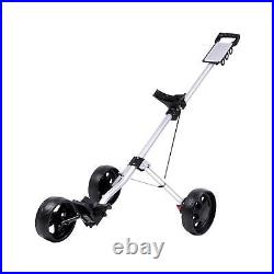 Golf Push Trolley Cart for Golf Bag 3 Wheel Golfing Cart