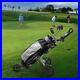 Golf Push Trolley Easy to Open and Close 3 Wheel Golf Bag Carrier Cart