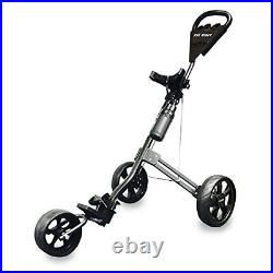 Golf Tri Cart 3 Wheel Mens Push/Pull Golf Trolley + Free Water Bottle