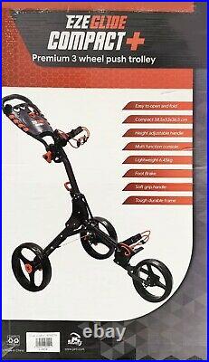Golf Trolley Eze glide Compact+ 3 Premium 3 Wheel Push Golf Cart Trolley