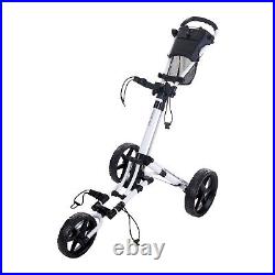 Golf Trolley Fastfold Trike 2.0 Mens 3 Wheel Compact Push Golf Cart