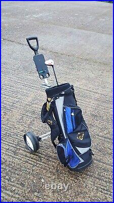 Golf Trolley /cart, Golf Bag, And 4 X Clubs, Ping, Gallaway, Macgregor