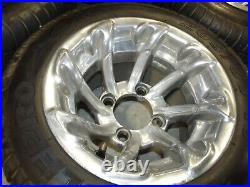 Golf cart wheels and tires Aluminum center caps included