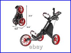 Golf trolley Caddytek EZ-Fold 3 Wheel Golf Push Cart