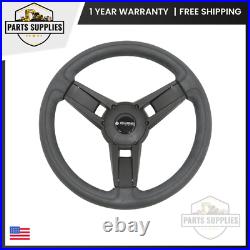Gussi Italia Giazza Black Steering Wheel For Club Car DS G&E 1982-Up Models
