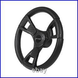 Gussi Italia Model 13 Black Carbon Fiber Steering Wheel EZGO Golf Cart