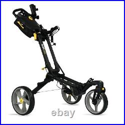 ICart Volta 360 Golf Trolley 3 Wheel Mens Ladies Quick Folding Push Cart Black