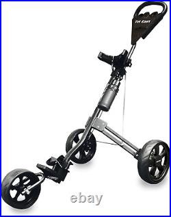 Longridge 2019 Golf Tri Cart 3 Wheel Mens Push/Pull Golf Trolley + Free Water