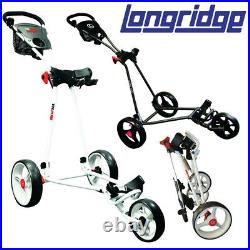 Longridge EZE Glide Cruiser 3-Wheel Golf Push Cart/Trolley NEW! 2021