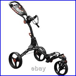 Longridge Eze Glide Compact+ 360 3 Wheel Golf Push Trolley Black/Red