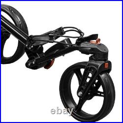 Longridge Eze Glide Compact+ 360 3 Wheel Golf Push Trolley Black/Red
