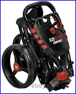 Longridge Ezeglide Compact + Premium 3 Wheel Push Golf Cart Trolley Lightweight