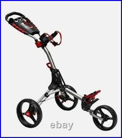 Longridge Golf Trolley Eze Glide Compact+Premium Mens 3 Wheel Folding Push Cart