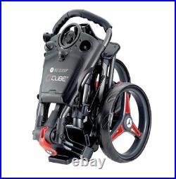 Motocaddy Cube 2022 3 Wheel Push Golf Trolley & Lite Series Cart Bag Combo Deal