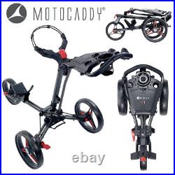 Motocaddy P1 Golf Push Cart Trolley Charcoal/Red NEW! 2023
