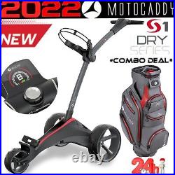 Motocaddy S1 Electric Golf Trolley Brand New 2022 Edition & Dry Series Cart Bag
