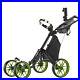 Multicolored Folding 4 Wheel Golf Push Cart CaddyCruiser ONE Version 3
