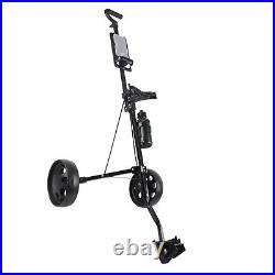 Multifunctional 2-Wheel Trolley Foldable Push Cart For Golfers FIG UK