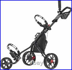 NEW CaddyTek Deluxe 3 Wheel Golf Push Pull Cart CaddyLite 11.5 V3 Black IN HAND