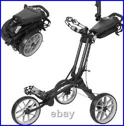 Newfly 3 Wheel Golf Push Cart Compact Semi-Auto Folding and UnfoldingLightweight