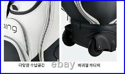 Ping 2021 Star Women Golf Wheeled Caddie Cart Bag 8.5 5Way PVC/Nylon, 4kg-White