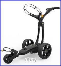 PowaKaddy FX1 Black Electric Golf Trolley 18 Hole Lithium +FREE CART BAG