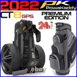 Powakaddy Ct8 Gps Electric Golf Trolley 2022 Premium Edition Cart Bag Combo Deal